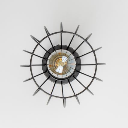 LED stropna svjetiljka 1xE27/6,5W/230V crna