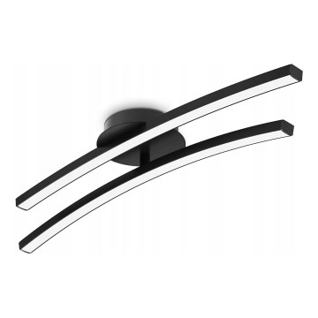 LED stropna svjetiljka 2xLED/6W/230V 3000K crna