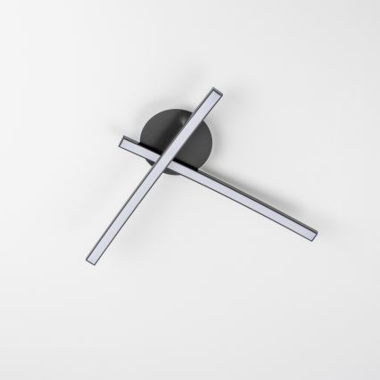 LED stropna svjetiljka 2xLED/6W/230V crna