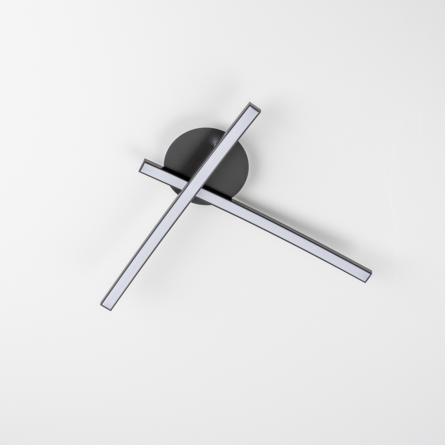 LED stropna svjetiljka 2xLED/6W/230V crna