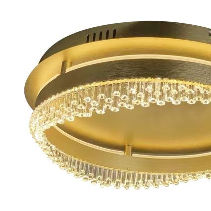 LED stropna svjetiljka 36W/230V, promjer 43 cm, zlatna