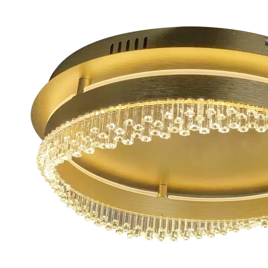 LED stropna svjetiljka 36W/230V, promjer 43 cm, zlatna