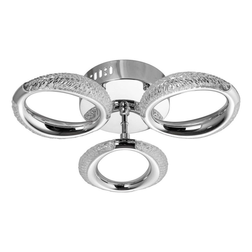 LED Stropna svjetiljka 3xLED/14W/230V 3000-5000K pr. 35 cm sjajni krom