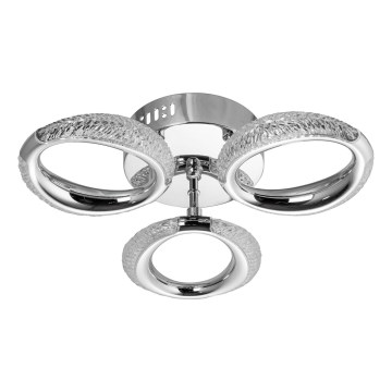 LED Stropna svjetiljka 3xLED/14W/230V 3000-5000K promjer 35 cm sjajni krom