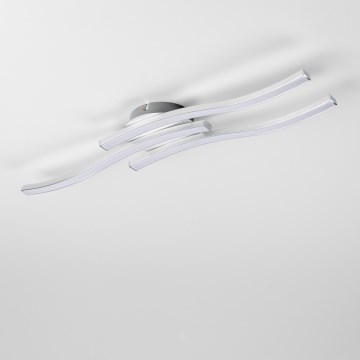 LED stropna svjetiljka 3xLED/6W/230V 3000K srebrna