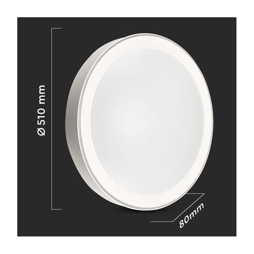 LED stropna svjetiljka s prigušivanjem LED/40W/230V 3000K/4000K/6500K promjer 51 cm + daljinski upravljač