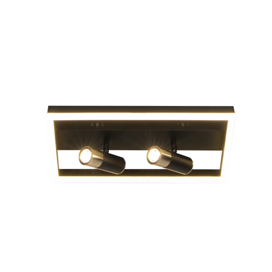 LED Dimmabilno stropno svjetlo LED/50W/230V 3000-6500K crno + daljinski upravljač