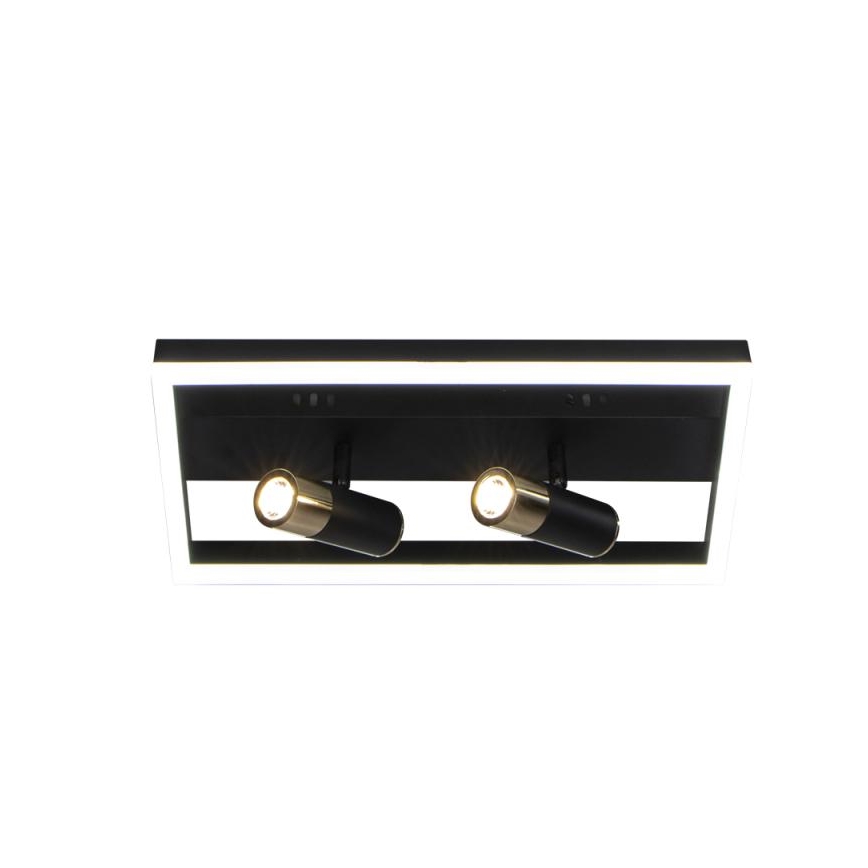 LED Dimmabilno stropno svjetlo LED/50W/230V 3000-6500K crno + daljinski upravljač
