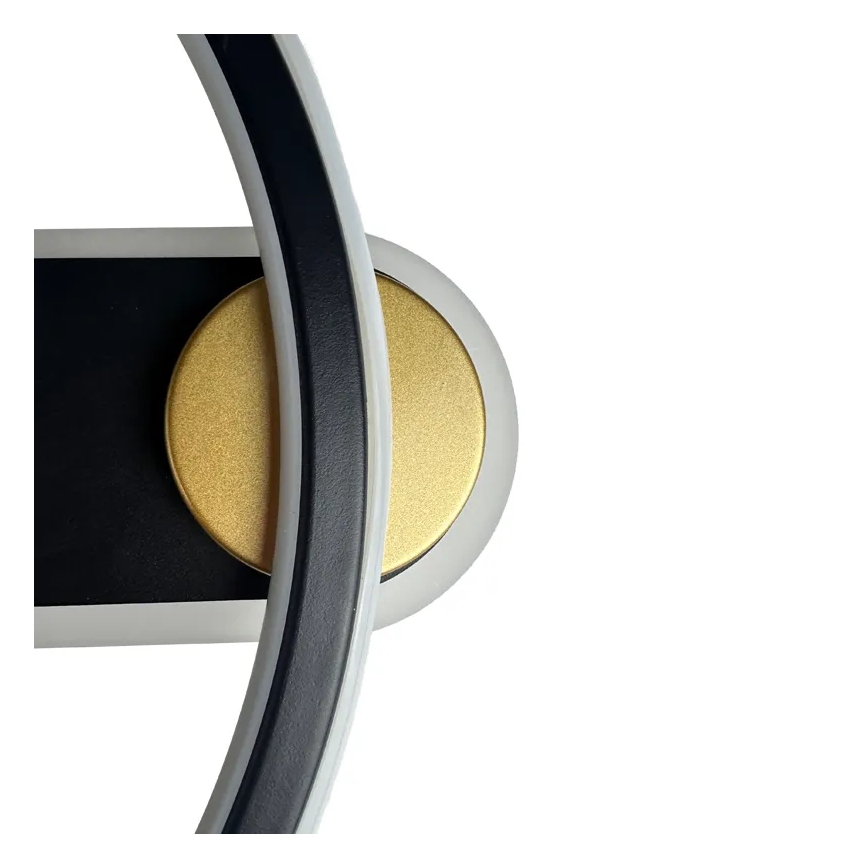 LED Dimmabilno stropno svjetlo LED/60W/230V 3000-6500K crno + daljinski upravljač