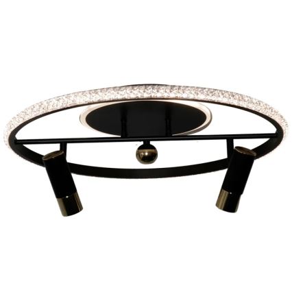 LED Dimmabilno stropno svjetlo LED/60W/230V 3000-6500K crno + daljinski upravljač