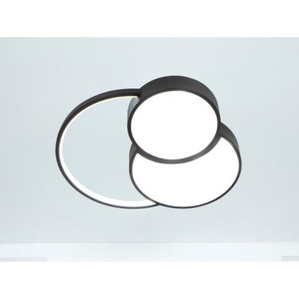 LED Dimmabilno stropno svjetlo LED/60W/230V 3000-6500K crno + daljinski upravljač