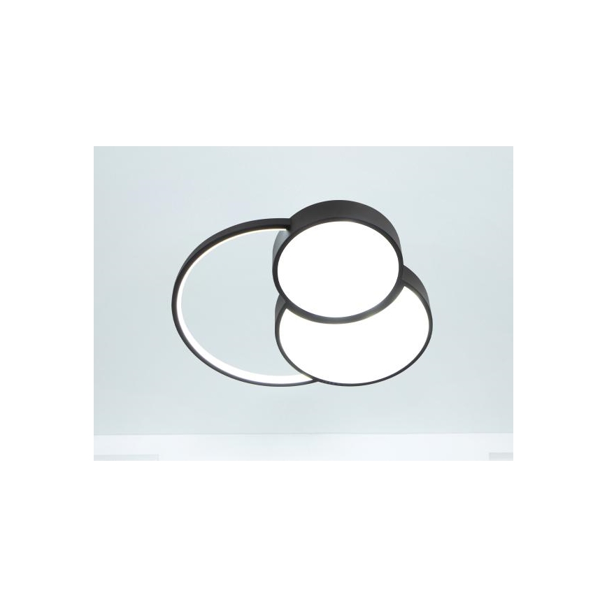 LED Dimmabilno stropno svjetlo LED/60W/230V 3000-6500K crno + daljinski upravljač