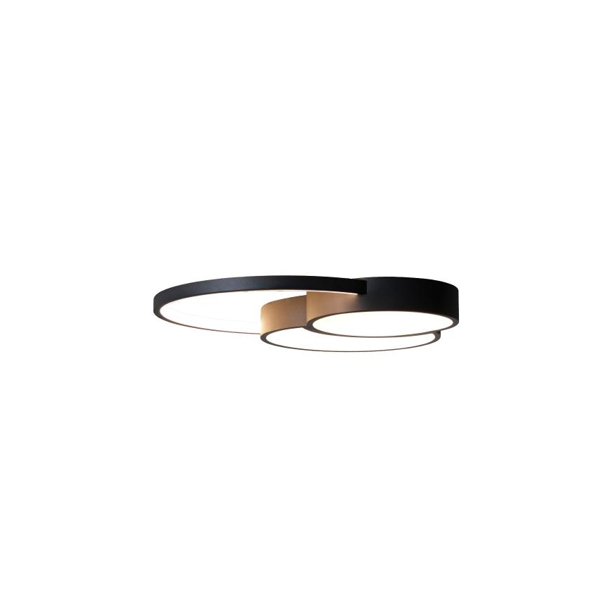 LED Dimmabilno stropno svjetlo LED/60W/230V 3000-6500K crno + daljinski upravljač
