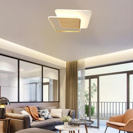 LED Dimmabilno stropno svjetlo LED/60W/230V 3000-6500K + daljinski upravljač