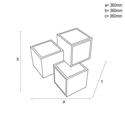 LED Dimmabilno stropno svjetlo LED/60W/230V 3000-6500K + daljinski upravljač