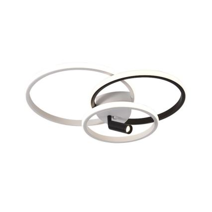 LED Dimmabilno stropno svjetlo LED/70W/230V 3000-6500K bijela/crna + daljinski upravljač