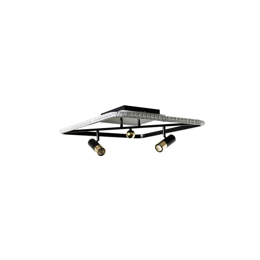 LED Dimmabilno stropno svjetlo LED/70W/230V 3000-6500K crno + daljinski upravljač