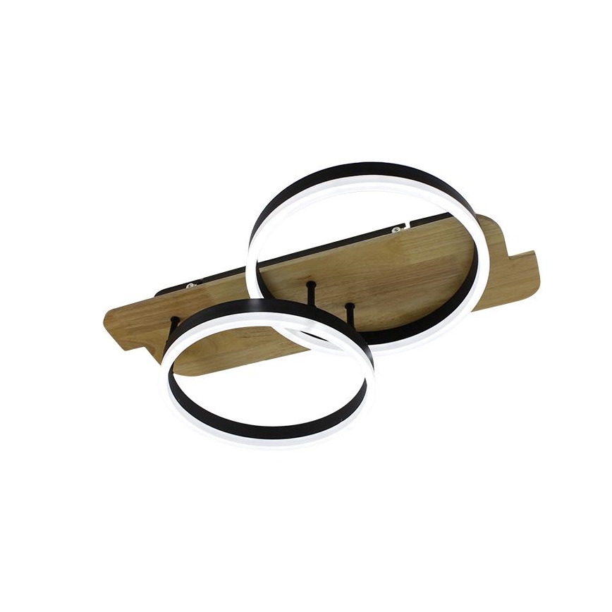 LED Dimmabilno stropno svjetlo LED/70W/230V 3000-6500K hrast + daljinski upravljač