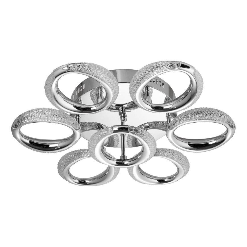LED Stropna svjetiljka 7xLED/14W/230V 3000-5000K pr. 50 cm sjajni krom