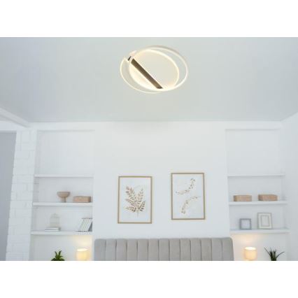 LED Dimmabilno stropno svjetlo LED/80W/230V 3000-6500K bijela + daljinski upravljač