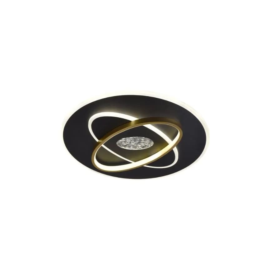 LED Dimmabilno stropno svjetlo LED/80W/230V 3000-6500K crno + daljinski upravljač