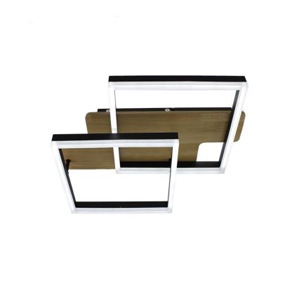 LED Dimmabilno stropno svjetlo LED/85W/230V 3000-6500K hrast + daljinski upravljač