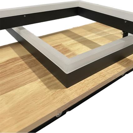 LED Dimmabilno stropno svjetlo LED/85W/230V 3000-6500K hrast + daljinski upravljač
