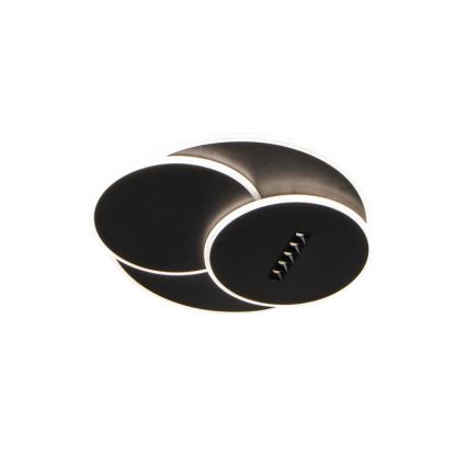 LED Dimmabilno stropno svjetlo LED/90W/230V 3000-6500K crno + daljinski upravljač