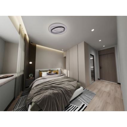 LED Dimmabilno stropno svjetlo LED/90W/230V 3000-6500K + daljinski upravljač