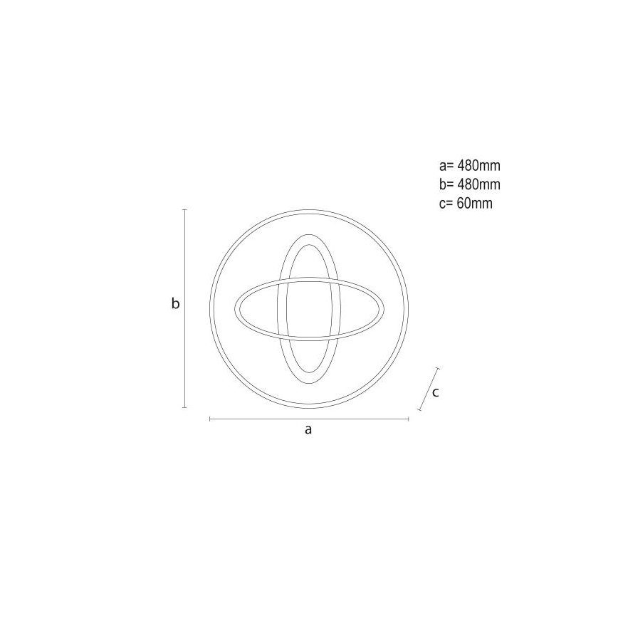 LED Dimmabilno stropno svjetlo LED/90W/230V 3000-6500K + daljinski upravljač