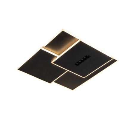 LED Dimmabilno stropno svjetlo LED/95W/230V 3000-6500K crno + daljinski upravljač