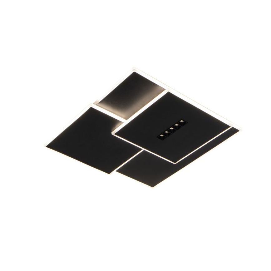 LED Dimmabilno stropno svjetlo LED/95W/230V 3000-6500K crno + daljinski upravljač