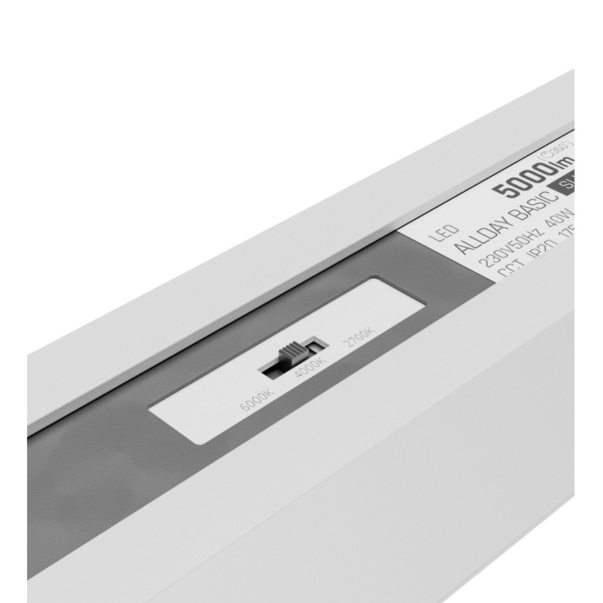 LED stropna svjetiljka ALLDAY BASIC LED/20/30/40W/230V 2700/4000/6000K 120 cm bijela