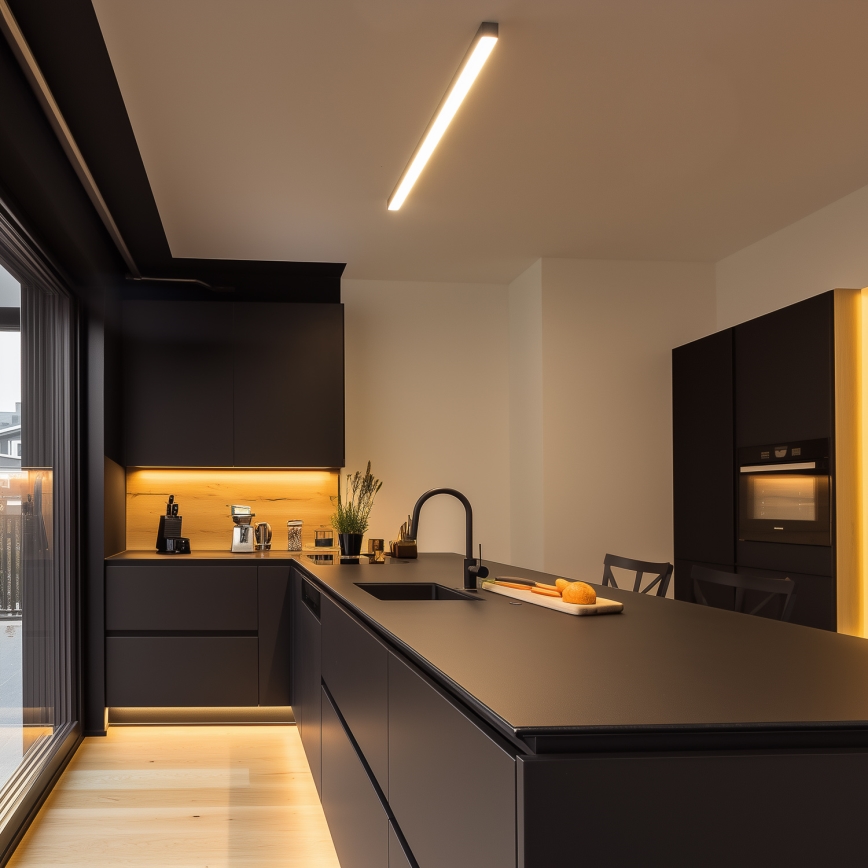 LED stropna svjetiljka ALLDAY BASIC LED/40W/230V 2700/4000/6000K crna