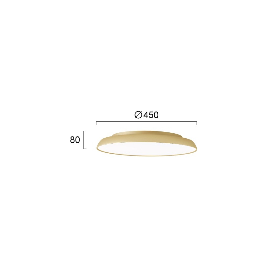 LED stropna svjetiljka ART LED/40W/230V zlatna