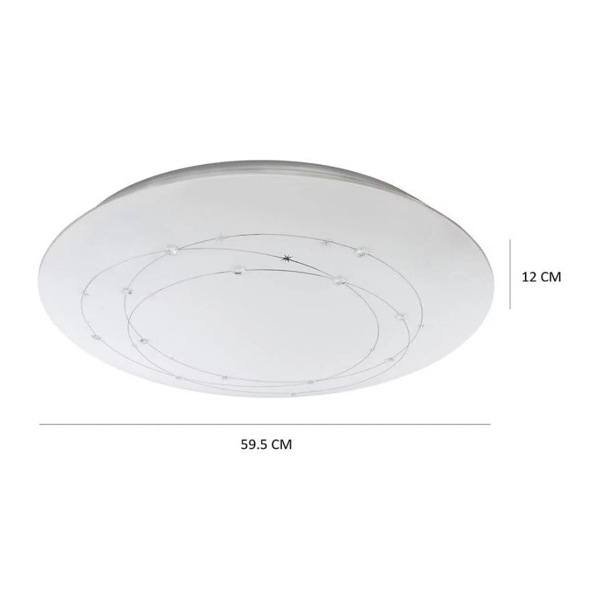 LED stropna svjetiljka ATRIA s prigušivanjem i daljinskim upravljačem LED/48W/230V