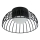 LED Stropna svjetiljka BETSY LED/12W/230V prom. 25 cm crna