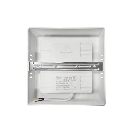 LED Stropna svjetiljka BLOCK LED/12W/230V 4000K 16,7x16,7 cm bijela