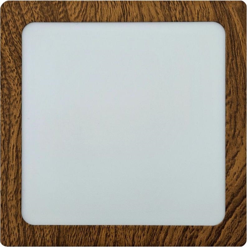 LED Stropna svjetiljka BLOCK LED/12W/230V 4200K 16,3x16,3 cm smeđa