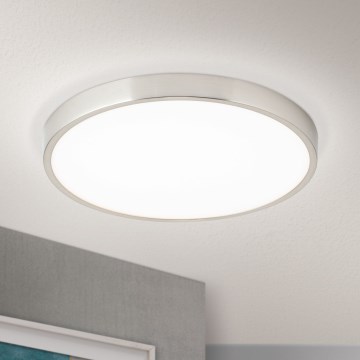 LED Stropna svjetiljka BULLY LED/28W/230V pr. 28 cm mat krom