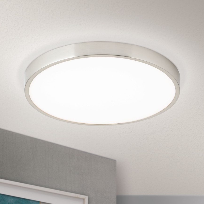 LED Stropna svjetiljka BULLY LED/28W/230V pr. 28 cm mat krom