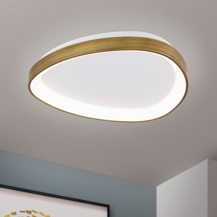 LED Stropna svjetiljka CHARLIE LED/35W/230V pr. 45 cm zlatna