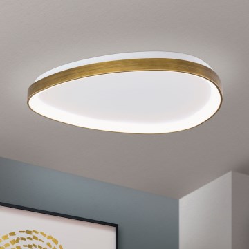 LED Stropna svjetiljka CHARLIE LED/48W/230V pr. 65 cm zlatna