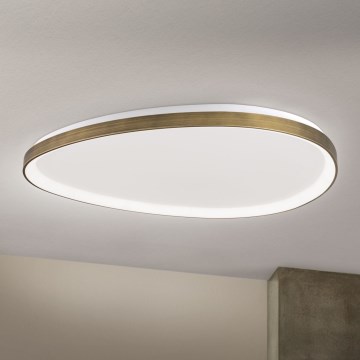 LED Stropna svjetiljka CHARLIE LED/72W/230V pr. 80 cm zlatna