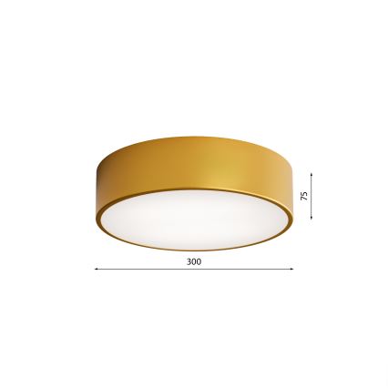 LED Stropna svjetiljka CLEO LED/24W/230V 3000K pr. 30 cm zlatna