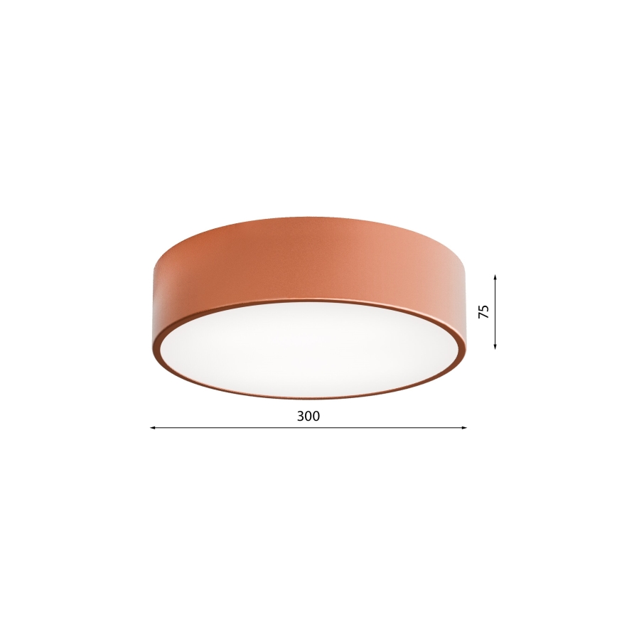 LED Stropna svjetiljka CLEO LED/24W/230V 4000K pr. 30 cm bakrena