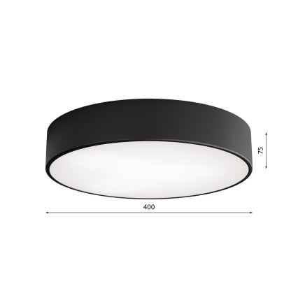 LED Stropna svjetiljka CLEO LED/43W/230V 4000K pr. 40 cm crna