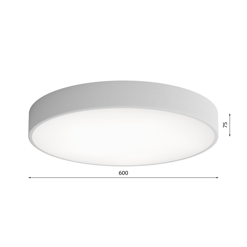 LED Stropna svjetiljka CLEO LED/69W/230V 4000K pr. 60 cm siva