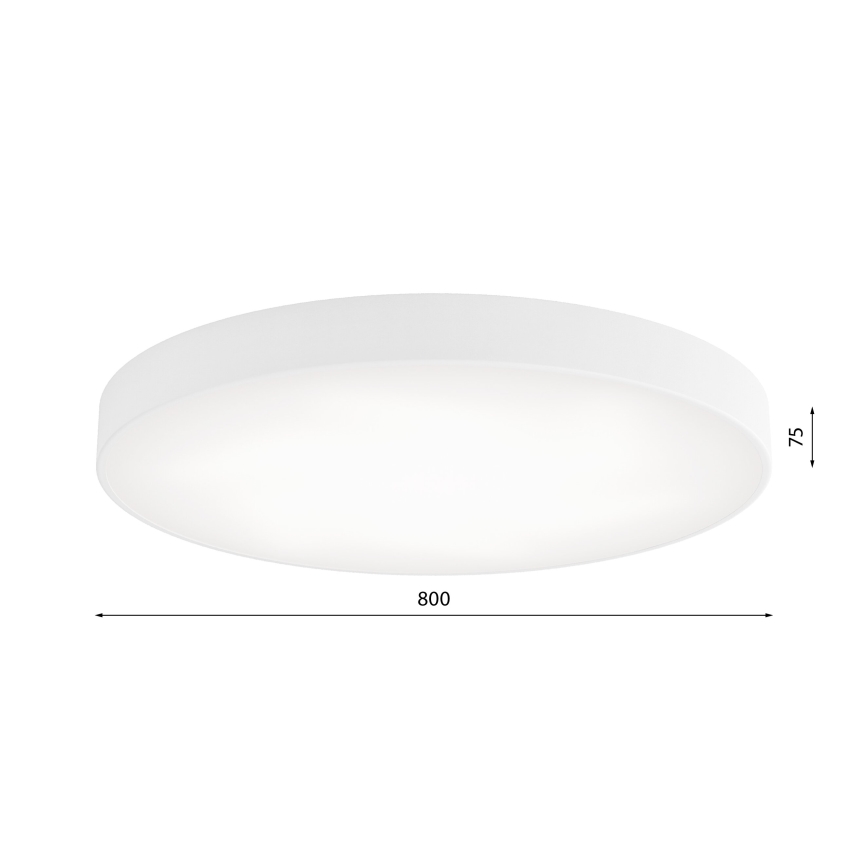 LED Stropna svjetiljka CLEO LED/96W/230V 3000K pr. 80 cm bijela