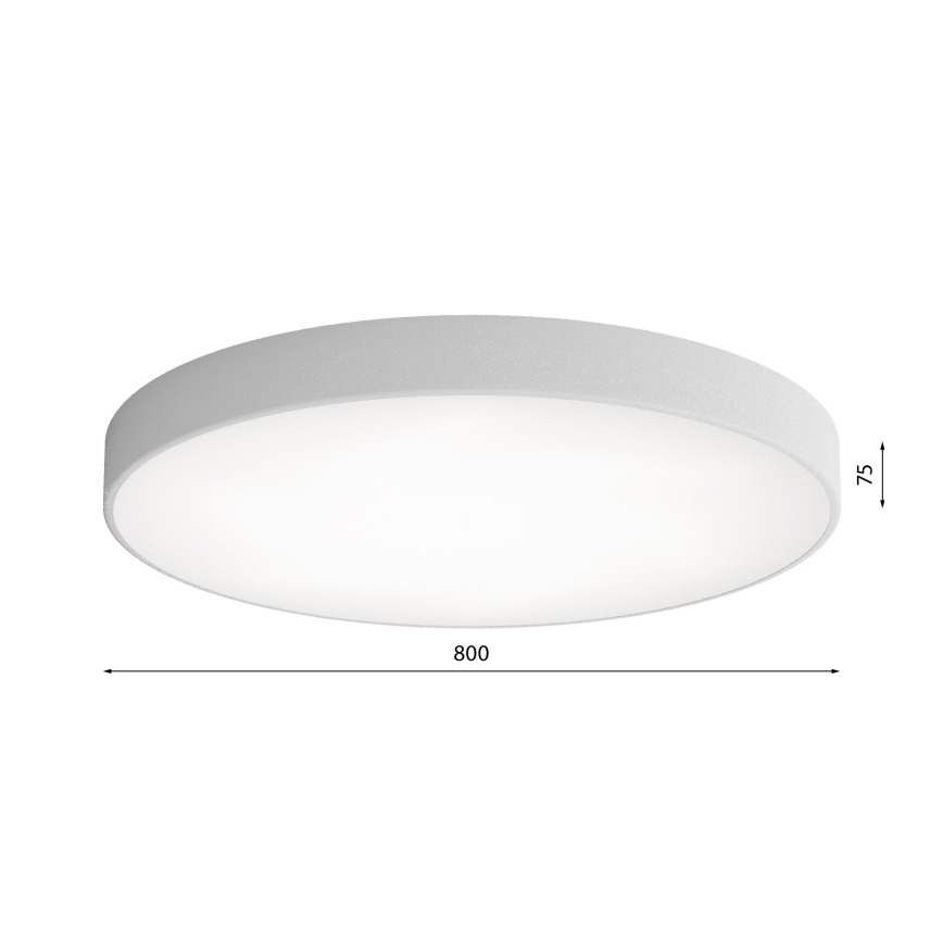 LED Stropna svjetiljka CLEO LED/96W/230V 3000K pr. 80 cm siva